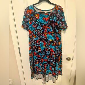 LuLaRoe Carly Dress floral pattern